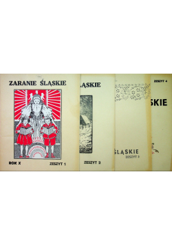 Zaranie Śląskie Rok X Zeszyt 1 do 4 1934 r.