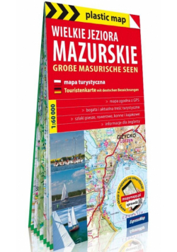 Plastic map Wielkie Jeziora Mazurskie 1:60 000