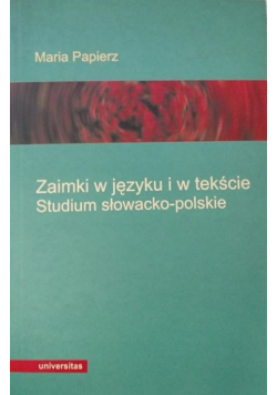 Zaimki w języku i w tekście Studium słowacko- polskie