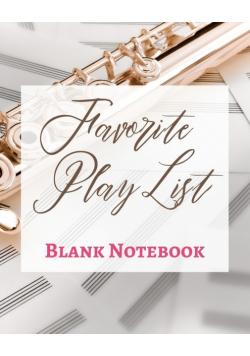 Favorite Play List - Blank Notebook - Write It Down - Pastel Rose Gold Brown - Abstract Modern Contemporary Unique