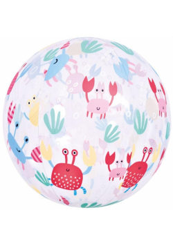 Piłka plażowa dmuchana ocean 40cm kraby