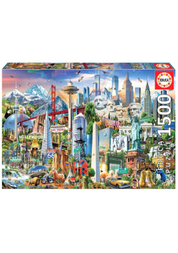 Puzzle 1500 Symbole Ameryki Północnej G3