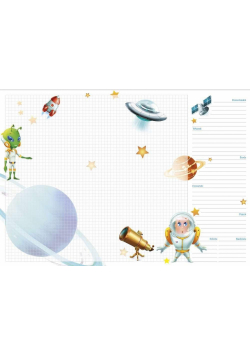 Podkład na biurko Planer Kosmos