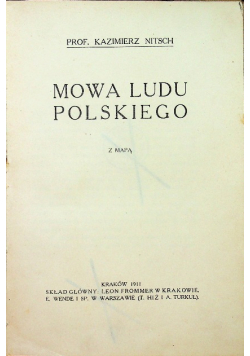 Mowa ludu polskiego 1911 r