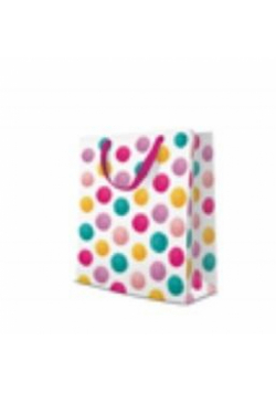 Torba prezentowa Colorful Pompoms M