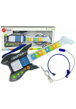 Gitara elektryczna z mikrofonem + słuchawki