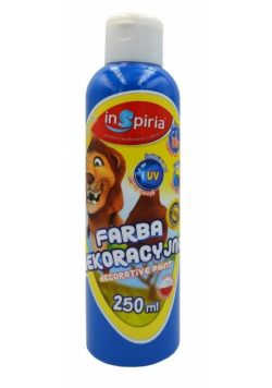Farba dekoracyjna fluorescencyjna niebieska 250ml