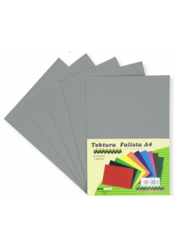 Tektura A4 falista jasnoszara 5szt