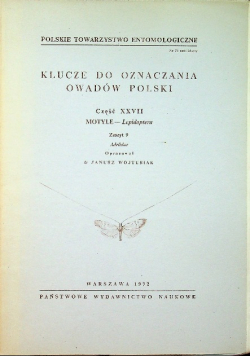 Klucze do oznaczania owadów Polski Część XXVII Zeszyt 9