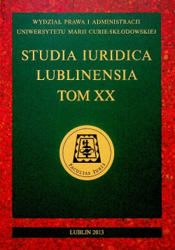 Studia Iuridica Lublinensia Tom XX