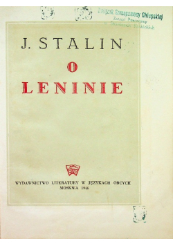 O Leninie 1946 r