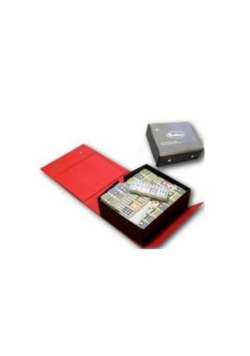 Domino kolorowe 136szt etui