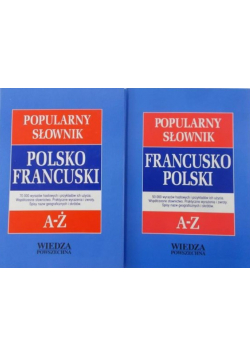 Popularny słownik Polsko francuski Tom I i II