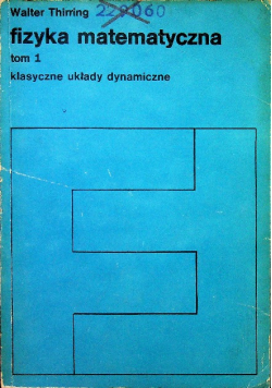 Fizyka matematyczna tom 1