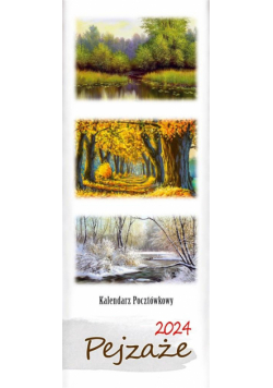 Kalendarz 2024 pocztówkowy Pejzaże malarstwo