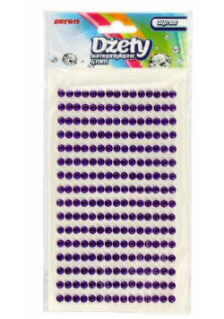 Dżety samoprzylepne fioletowe 4mm 240szt