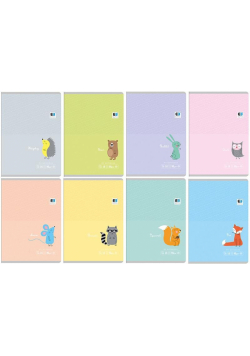 Zeszyt A5/16K linia B&B Kids Pastel (20szt)