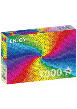 Puzzle 1000 Kolorowy witraż