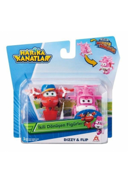 Super Wings 2-pak figurek transf. Dizzy & Flip