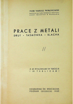 Prace z metali 1935 r.