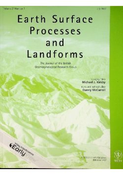 Earth Surface Processes and Landforms number 7