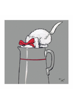 Karnet kwadrat z kopertą Thirsty Work