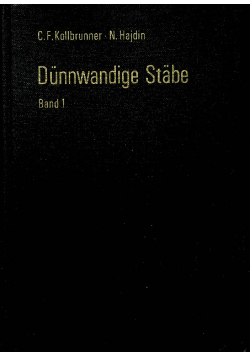 Dunnwandige Stabe Band 1