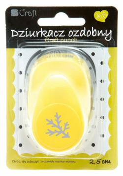 Dziurkacz ozdobny 2,5cm gałązka sosny MIX
