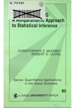 Bootstrapping A Nonparametric Approach to Statistical Inference