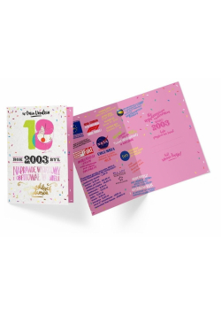 Karnet B6 PR-295 Urodziny 18 2021