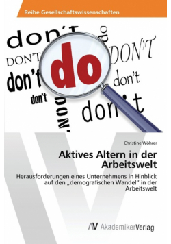 Aktives Altern in der Arbeitswelt