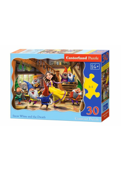 Puzzle 30 Królewna Śnieżka i Krasnoludki CASTOR