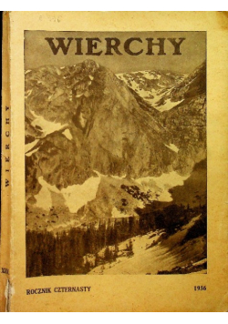 Wierchy Rocznik czternasty 1936 r.