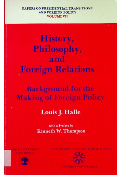 History philosophy  and foreign relations