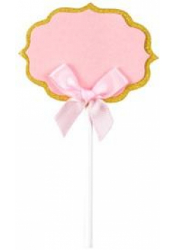 Pikery Baby shower różowe 6szt