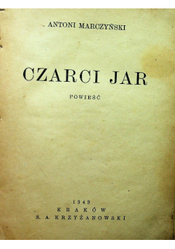 Czarci jar powieść 1943 r.
