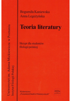 Teoria Literatury Skrypt dla studentów filologii polskiej