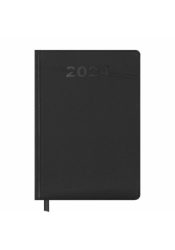 Kalendarz książkowy 2024 A5 czarny EASY