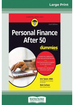 Personal Finance After 50 For Dummies, 2nd Edition (16pt Large Print Edition)