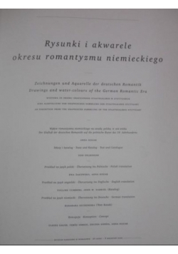 Rysunki i akwarele okresu romantyzmu niemieckiego