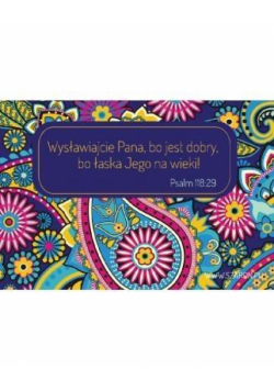 Magnes na lodówkę - Wysławiajcie Pana