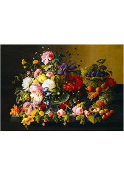 Puzzle 1000 Martwa natura - kwiaty i owoce