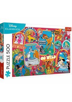 Puzzle 500 Disney: Na przestrzeni lat TREFL