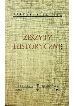 Zeszyty historyczne Zeszyt 1