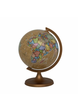 Globus polityczny retro w folii termo. 16cm