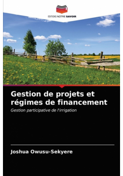 Gestion de projets et régimes de financement