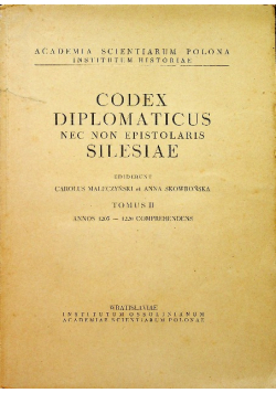 Kodeks dyplomatyczny Śląska tom II 1205 - 1220