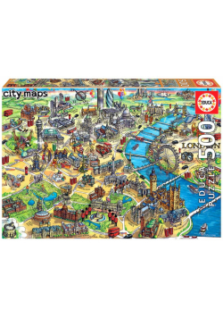 Puzzle 500 Mapa Londynu G3