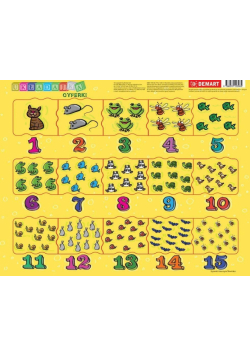 Puzzle ramkowe - Cyferki dla dzieci