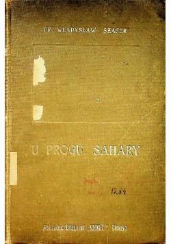 U progu Sahary 1925 r.